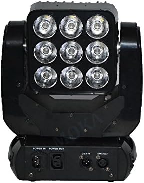 4Pcs/Lot 9*10W 3x3 Pixel Panel RGBW DMX512 Control Led Matrix Beam Moving Head Lights Professional Stage Lighting Equipment DJ Party TV Theatre Studio Rental Disco Night Club Lights