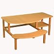 Pre-School Buddy Computer Desk in Maple Finish with Tan Trim