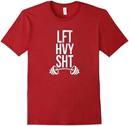 Men's Lift Heavy Shit T-Shirt Medium Cranberry