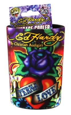 Ed Hardy Tattoo Can Coozie Koozie Cooler 2010 NEW N5