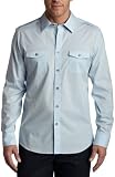 Calvin Klein Mens Long Sleeve Woven Shirt