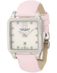 Louis Erard Womens 20700AA14.BDS60 Emotion Square Automatic Mother of Pearl Diamond Watch