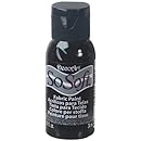 DecoArt SoSoft Fabric Acrylics Paint, 1-Ounce, Lamp Black