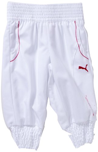 PUMA M&auml;dchen Hose Ind. Script 3/4 Woven, white, 116, 819556 03 Preisvergleich