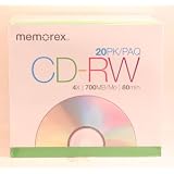 Buy 20-pack CD-RW Media 4x 80min 700MB with slim Jewel Cases