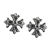 Stud Earrings Sterling Silver - Gothic Suns