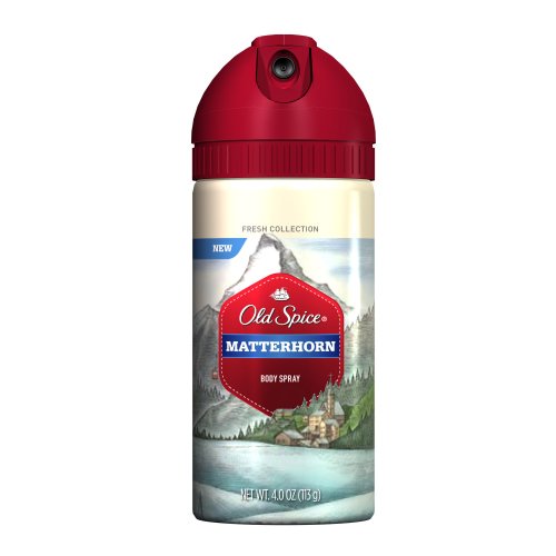 Old Spice Fresh Collection Body Spray, Matterhorn Scent, 4-Fluid Ounces (Pack of 3)