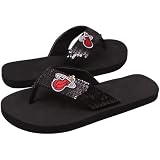 NBA Miami Heat Ladies Black Sequin Strap Flip Flops (7/8)