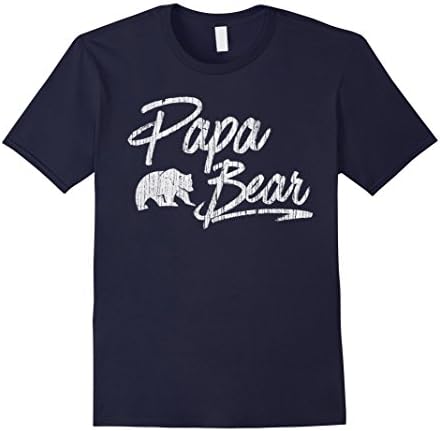 Men's Papa Bear Tshirt, Mama Bear Shirt, Matching Family Shirt For 2XL Navy