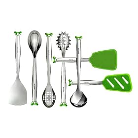 Art and Cook 7-Piece Chrome Dreams Collection Utensils Set