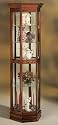 Furniture online: Philip Reinisch Co. Lighthouse Curio Cabinet in Antique Fruitwood 202