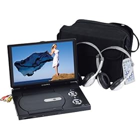 Audiovox D1917PK 9-Inch Widescreen Portable DVD/CD/MP3 Player with Car Kit (Black)