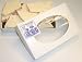 Gourmet Food : Scott's Cakes 1/2 lb. White Chocolate Candy Cane Bark in a White Gourmet Box