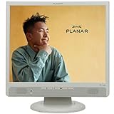 New Planar 17 Inch White Lcd Monitor Speakers Analog Vga D Sub 15 Pin Video ....