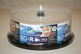Philips BD-R 4X 25GB White Inkjet Printable 25PK Spindle
