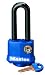 Master Lock 312DLH Laminated Steel Pin Tumbler Padlock, Blue