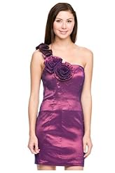 Applique One Shoulder Nylon/Polyester/Spandex Cocktail Bodycon Dress/Prom Dress 