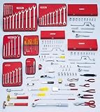 Proto 98212 166-Piece ERGONOMICS Airframe and Power Plant Tool Set with Roller Cabinet