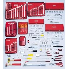 Proto 98212 166-Piece ERGONOMICS™ Airframe and Power Plant Tool Set with Roller Cabinet