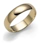 14k Yellow Gold 5mm Plain Half Round Band