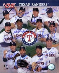 Rangers, Texas (2005) Autographed/Hand Signed 8x10 Photo By the 2005 Texas Rangers (Michael Young, D