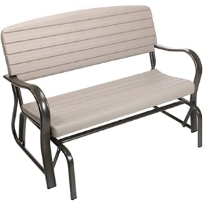 Lifetime 2871 Indoor Outdoor Glider Bench, putty color