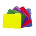 Ampad 16106 Ampad WaterShed File Folders, 1/3 Cut, Top Tab, Ltr, BE/GN/PE/RD/YW, 100/Box