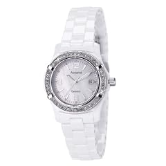 Accurist Damen-Armbanduhr Analog Keramik weiss LB1651W