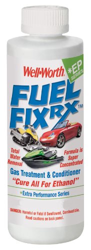 2 Fluid Ounce Fuel Fix Rx Gas Treatment & Conditioner. Treats up to 15 Gallons. Cure for all Ethanol 2 Fluid Ounce Fuel Fix Rx Gas Treatment & Conditioner. Treats up to 15 Gallons. Cure for all Ethanol