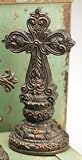 Ornate Cross Figurine Statuary