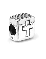 Chuvora Sterling Silver Holy Bible Bead Charm Fits Pandora Bracelet