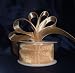 Sheer Organza Ribbon Mono Edge - 1.5" - 25 Yards (75 FT) - Gold