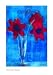 Amaryllis auf Blau, 1937 / Amaryllis on Blue, 1937, Art Poster by Christian Rohlfs