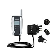 International Wall / AC Charger for the Audiovox CDM 8910VM - Gomadic Brand w/ TipExchange Technology