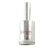 uxcell 20mm直径　ダイヤモンド・金剛石被覆 グラスタイルホールソー 　穴あけ　カッター　ツール　器具　道具