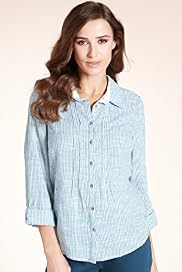 Indigo Collection Pure Cotton Striped Woven Shirt