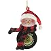 SC Sports Chicago Blackhawks Striped Snowman Puck Ornament 2-pack