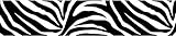 Wall Pops WPS99052 Peel and Stick Go Wild Zebra Decals, 6.5-Inch x 16-Feet Stripe, Black