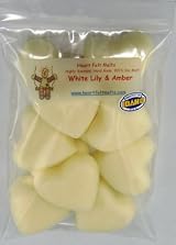 WHITE LILY and Amber - Mini Hearts - 4 oz - Premium Quality, Handmade, Maximum Scented, Soy Wax Melts - by HeartFelt Melts - Scent lasts for 190+ hours