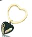 10k Yellow-gold Black Hills Gold Heart Shape Key Ring