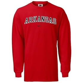 Nike Arkansas Razorbacks Cardinal Youth Classic College Long Sleeve T-shirt