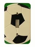 3-D Soccer Single Switch Wall Plate