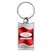 Ford Explorer Red Spun Brushed Metal Key Chain