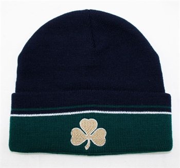 Notre Dame Clover Knit Cap: Adult Size