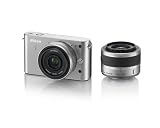 Nikon 1 J1 10.1 MP HD Digital Camera System with 10mm and 10-30mm VR 1 NIKKOR Lenses (Silver)