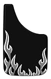 PlastiColor 000571R01 Gray Flames Easy Fit Mud Guard - Set of 2