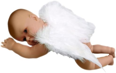 FashionWings Angel of Protection Swing Outward Style Costume Feather Wings, White