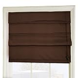 Woolrich Microsuede Roman Shade - Brown (31x72)