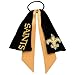 Littlearth Womens NFL New Orleans Saints Ribbon Ponytail Holder, Team Color, One Size