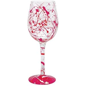 lolita valentine wine splash glass glasses